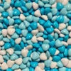 Candy Coated Choc Heart Blue 1kg