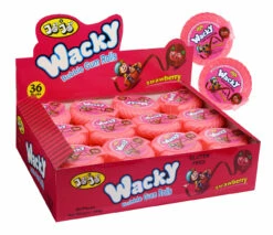 Wacky Bubble Gum Rolls Strawberry