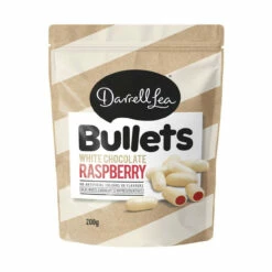 Darrell Lea White Chocolate Raspberry Bullets