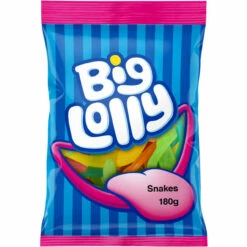Big Lolly Snakes 12 X 180g Hang Sell BOX