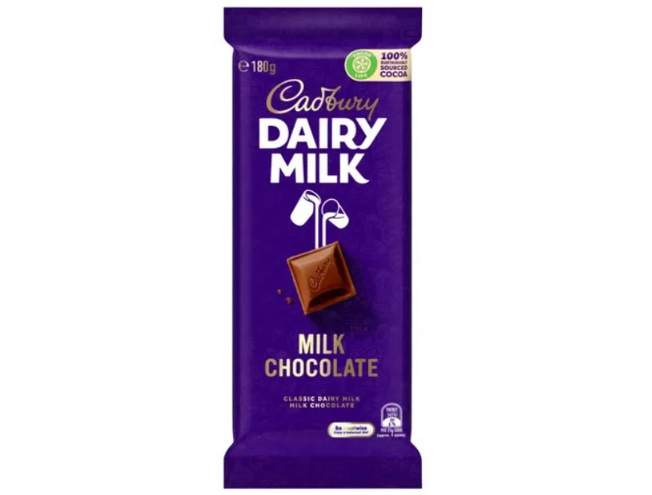 Cadbury Dairy Milk Chocolate Block 180g 3 Cadbury Dairy Milk Chocolate Block 180g