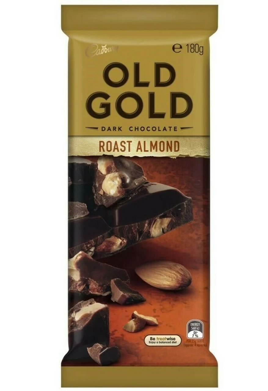 Cadbury Old GoldRoast Almond Block 180g 3 Cadbury Old GoldRoast Almond Block 180g
