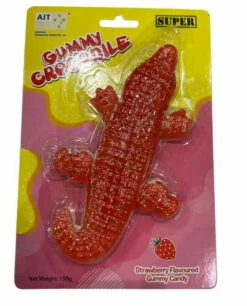 Super Gummy Crocodile 150g Single Strawberry