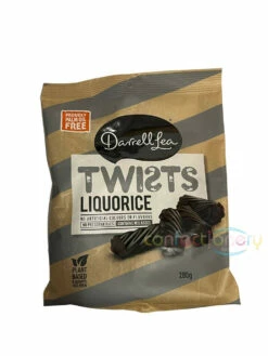Darrell Lea Black Liquorice Twists 280g -CONFECTIONERY WORLD Shop darrell lea 20844.1666656654
