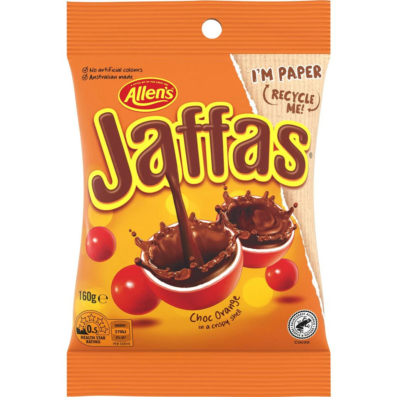 Jaffas Allens Hang Sell Bag 160g 4 Jaffas Allens Hang Sell Bag 160g - Image 2