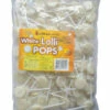 Small Flat White Lollipops 1kg