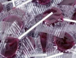Small Flat Purple Lollipops 1kg