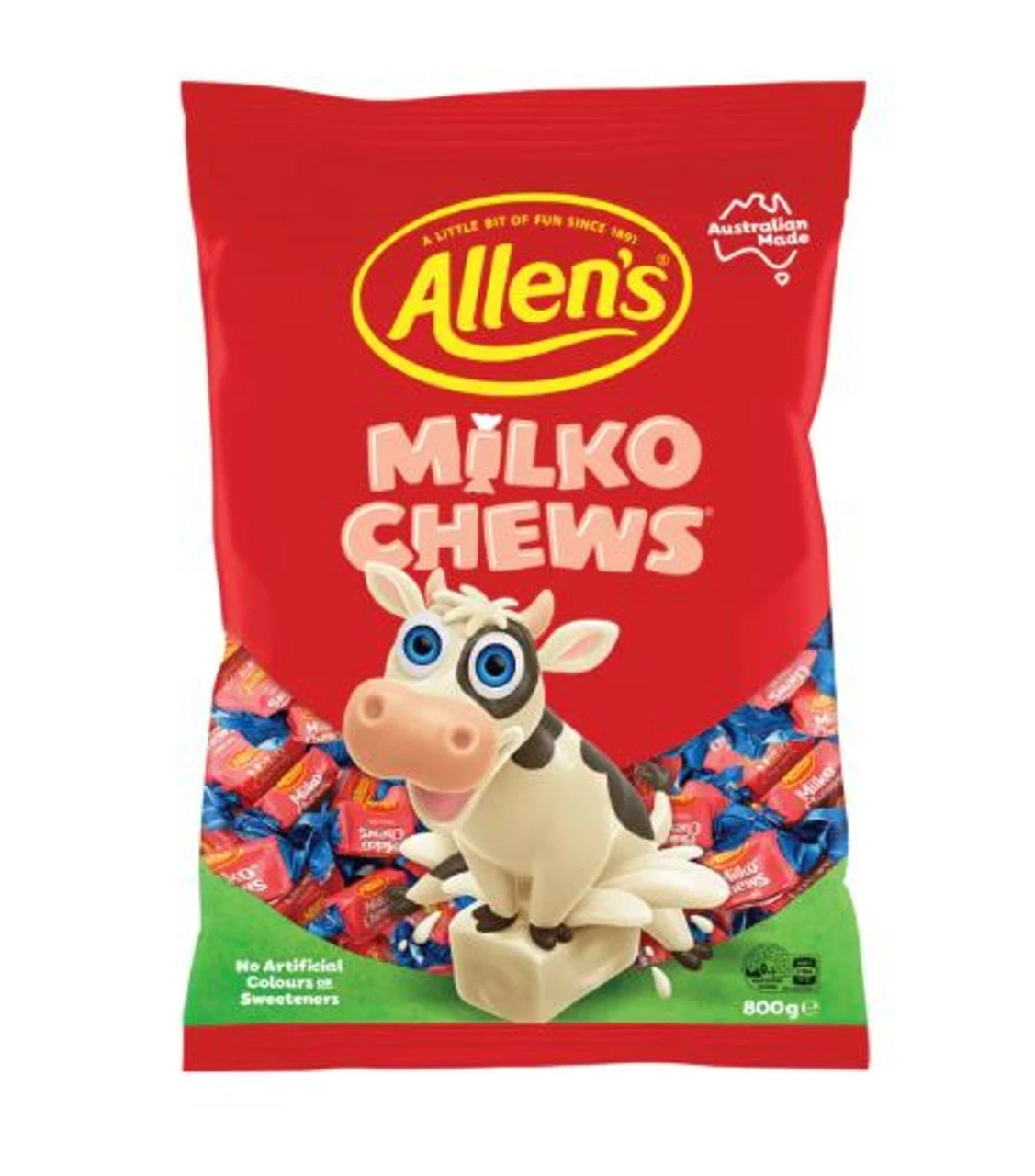 Allens Milko Chews 6 X 800g BOX 2 Allens Milko Chews 6 X 800g BOX
