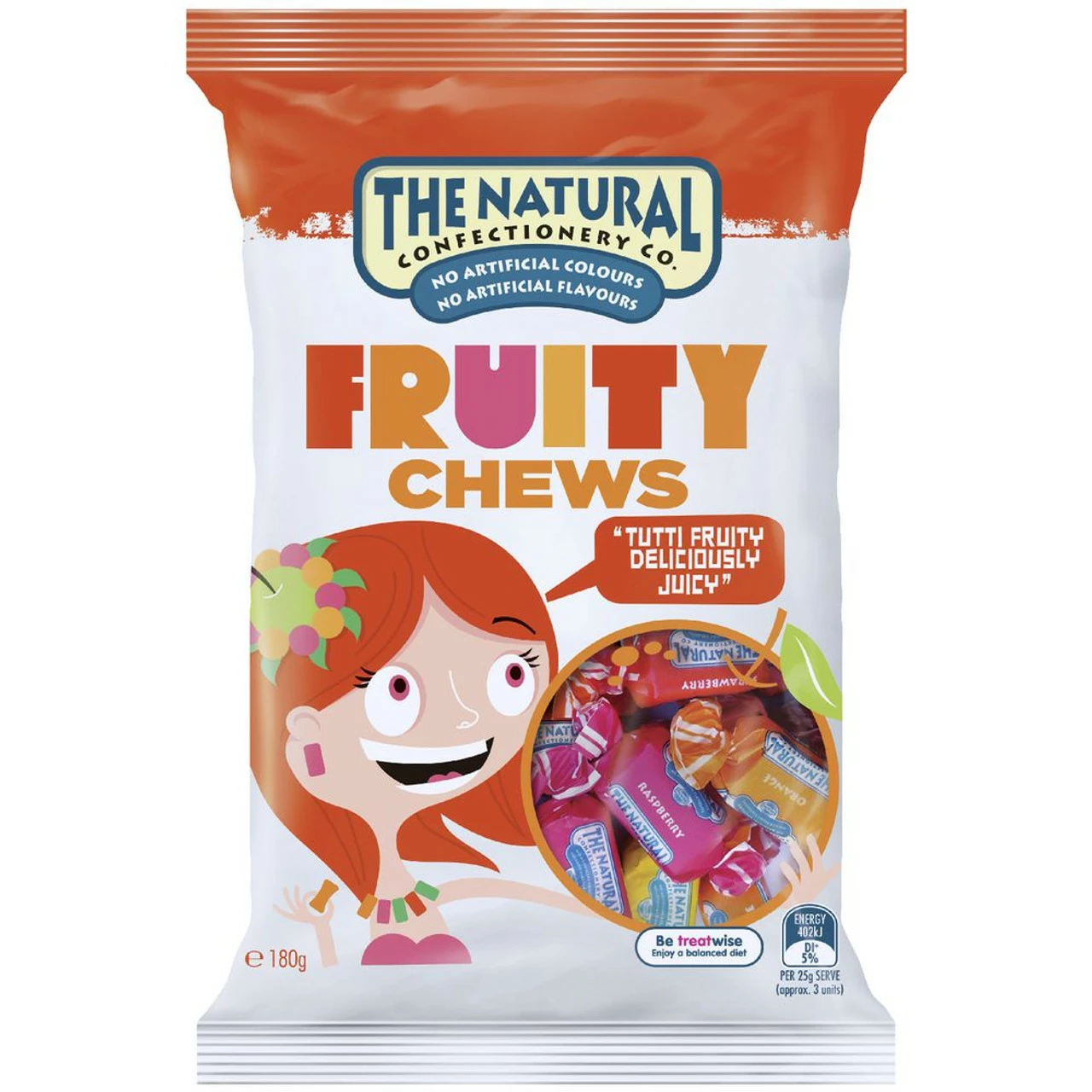 Fruity Chews Natural Confectionery 12 X 180g BOX 2 Fruity Chews Natural Confectionery 12 X 180g BOX