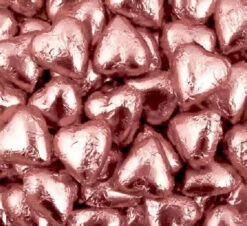 Pale Pink Heartschocolate 500g -CONFECTIONERY WORLD Shop pale pink choc heart 500g loose 60619.1711432755