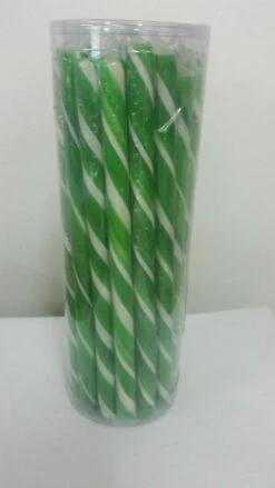 Green Candy Poles