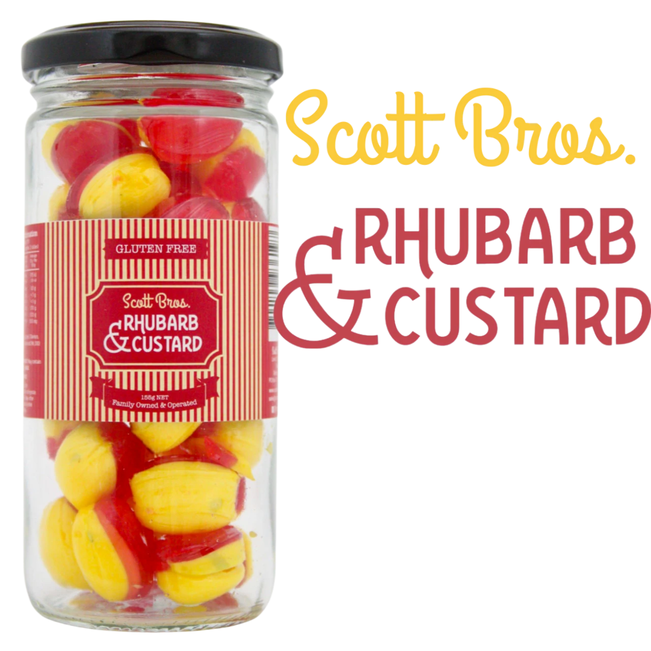 Rhubarb & Custard Scott Bros 155g 4 Rhubarb & Custard Scott Bros 155g - Image 2