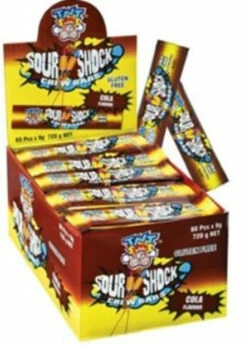 TNT Sour Shock Chew Bars Cola 80 X 9g