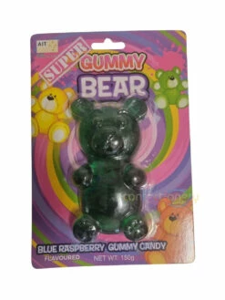 Super Gummy Bear 150g Single Blue Raspberry