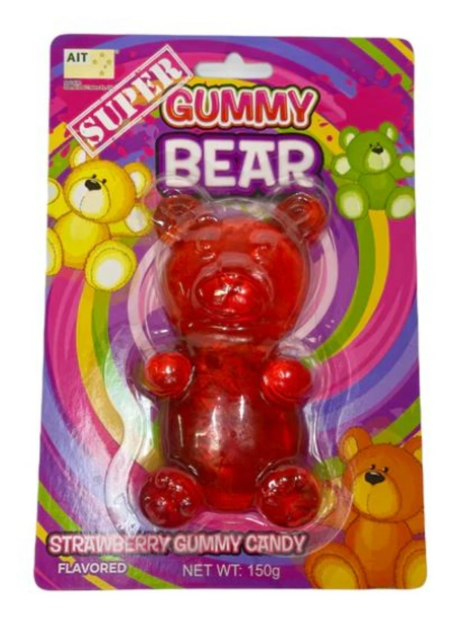 Super Gummy Bear 150g Single Strawberry 3 Super Gummy Bear 150g Single Strawberry