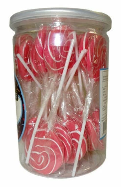 Swirly Pops 24 Lollipops Pink