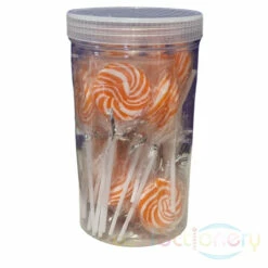 Swirl Pops 24 Lollipops Sweet Treats Orange