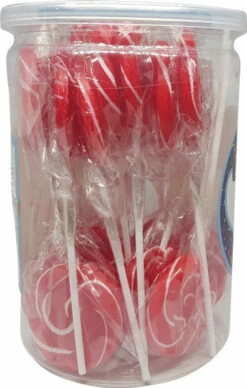 Swirly Pops 24 Lollipops Red