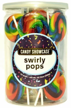 Swirly Pops 24 Lollipops Rainbow