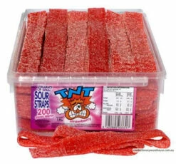 TNT Sour Straps Strawberry 200 Pieces AIT