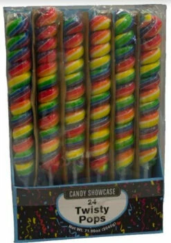 Twisty Pops 24 Rainbow Lollipops Unicorn