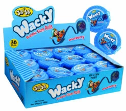 Wacky Bubble Gum Rolls Blueberry