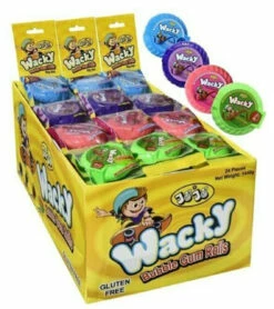 Wacky Bubble Gum Rolls Assorted