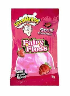 Warhead Sour Strawberry Fairy Floss 18 X 15g