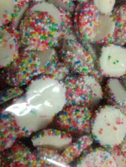 Speckles White Chocolate Rainbow Freckles Jewel 1kg -CONFECTIONERY WORLD Shop white choc jewel 01293.1706737451
