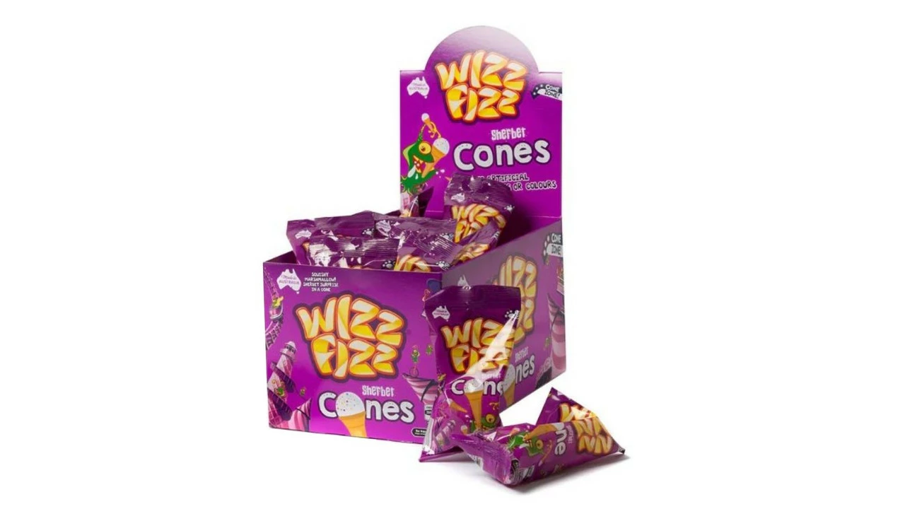 Wizz Fizz Sherbet Cones 24pk 3 Wizz Fizz Sherbet Cones 24pk