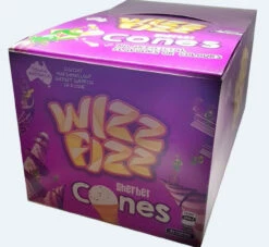 Wizz Fizz Sherbet Cones 24pk 7 Wizz Fizz Sherbet Cones 24pk -CONFECTIONERY WORLD Shop wizzfizzcones 64899.1663711845