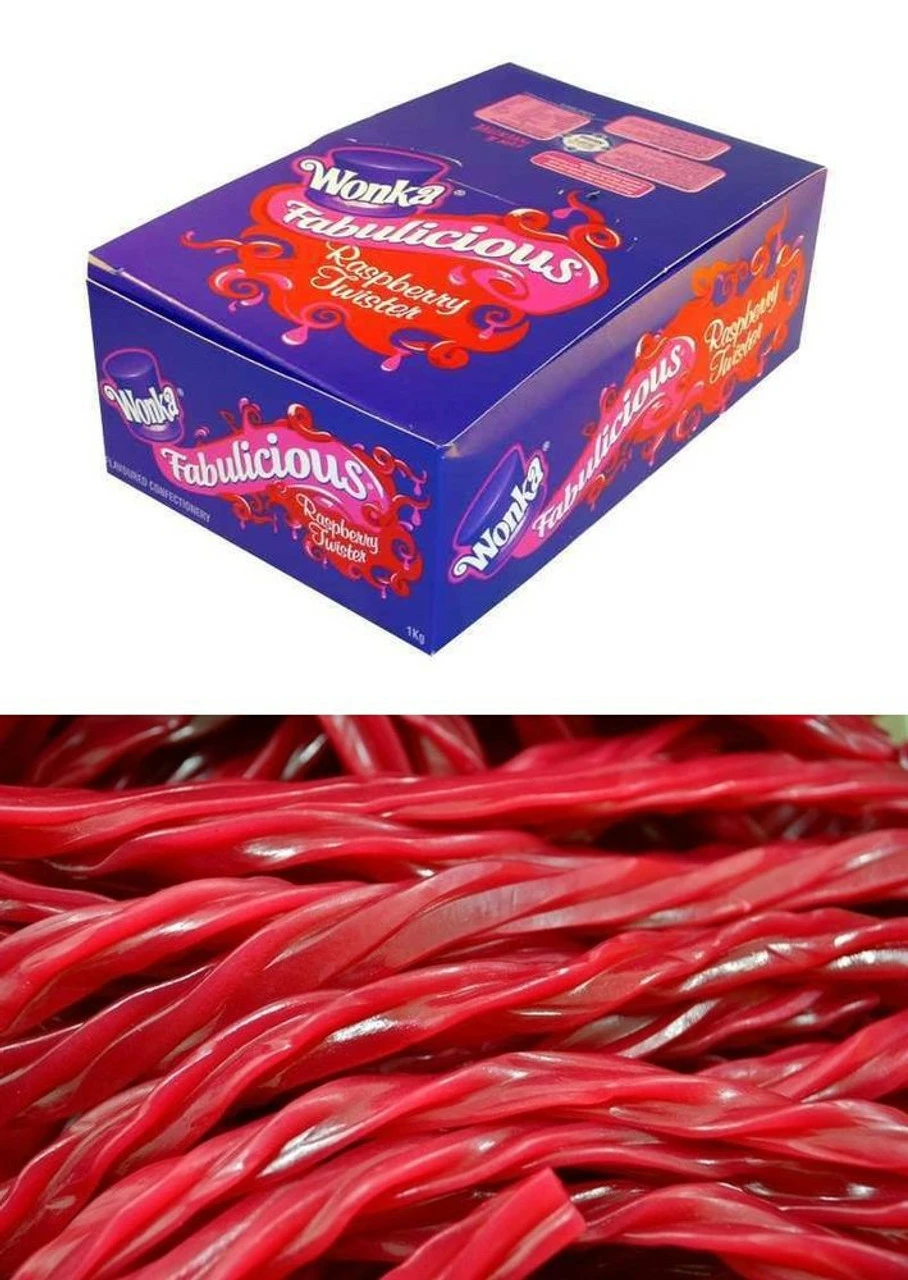 Wonka Fabulicious Raspberry Twister RJ's6 X 1kg BOX 4 Wonka Fabulicious Raspberry Twister RJ's6 X 1kg BOX - Image 2