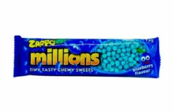 Zappo Millions Blueberry 24 X 75g 7 Zappo Millions Blueberry 24 X 75g -CONFECTIONERY WORLD Shop zappo millions blue berry single 71834.1710812089