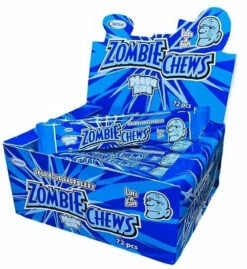 Zombie Chews Sour Blue Raspberry 72 Pieces